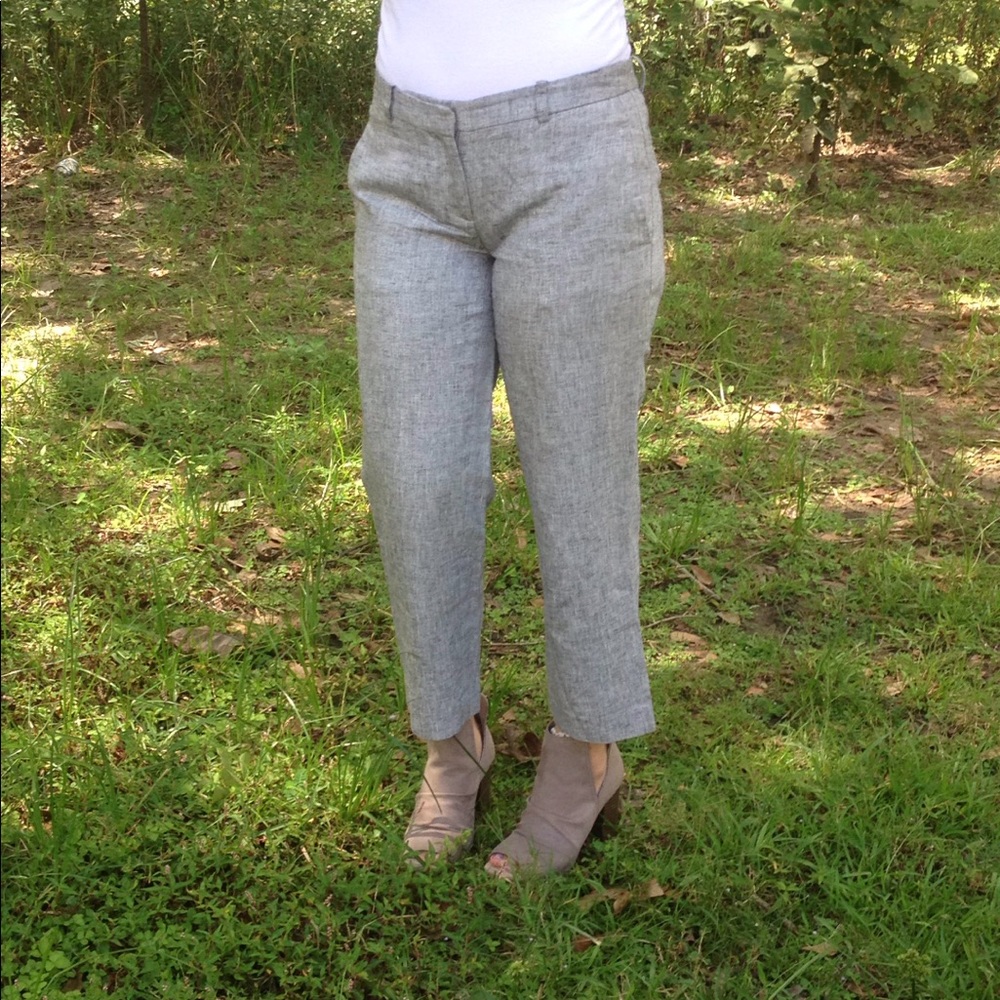 LOFT grey dress up capris